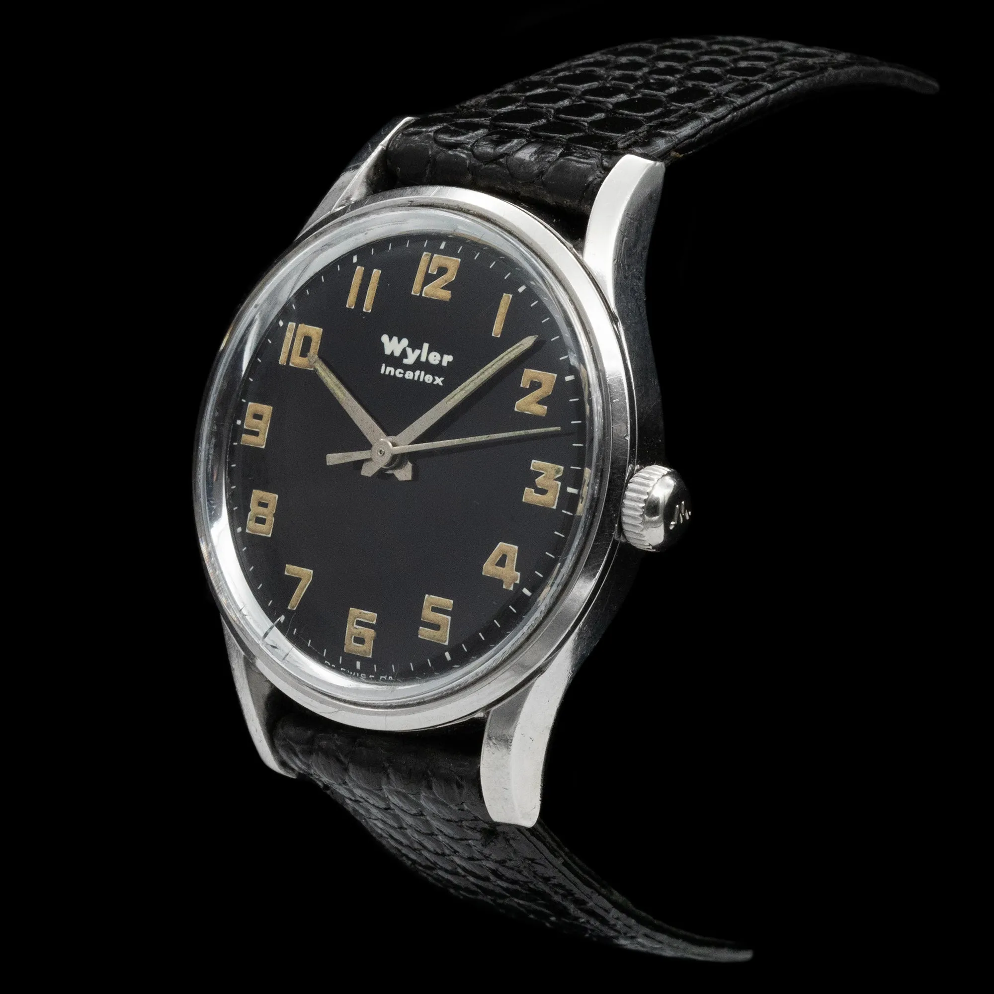 Wyler - 1970's Incaflex Military Style Watch 1-1162