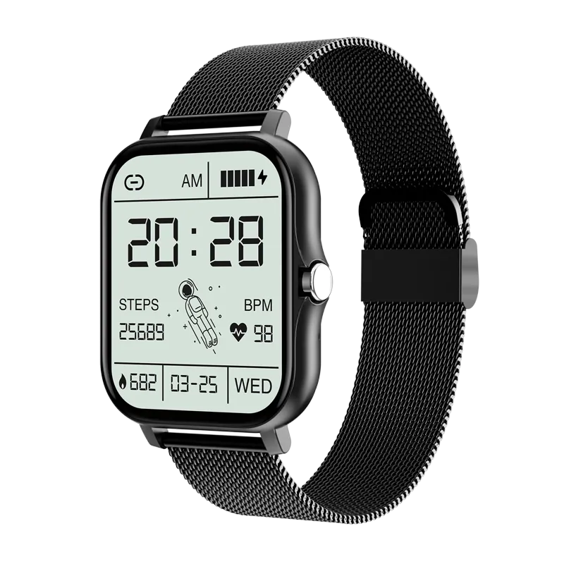 Y13S Sports Smartwatch with Metal Designer Strap (Music Player, Intelligent Voice, Make and Receive Calls)