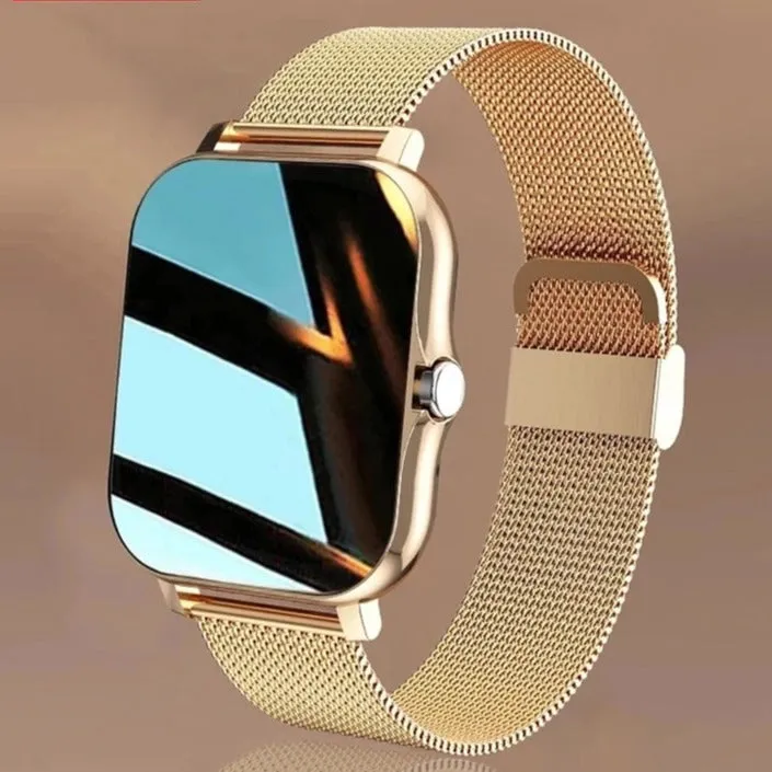 Y13S Sports Smartwatch with Metal Designer Strap (Music Player, Intelligent Voice, Make and Receive Calls)