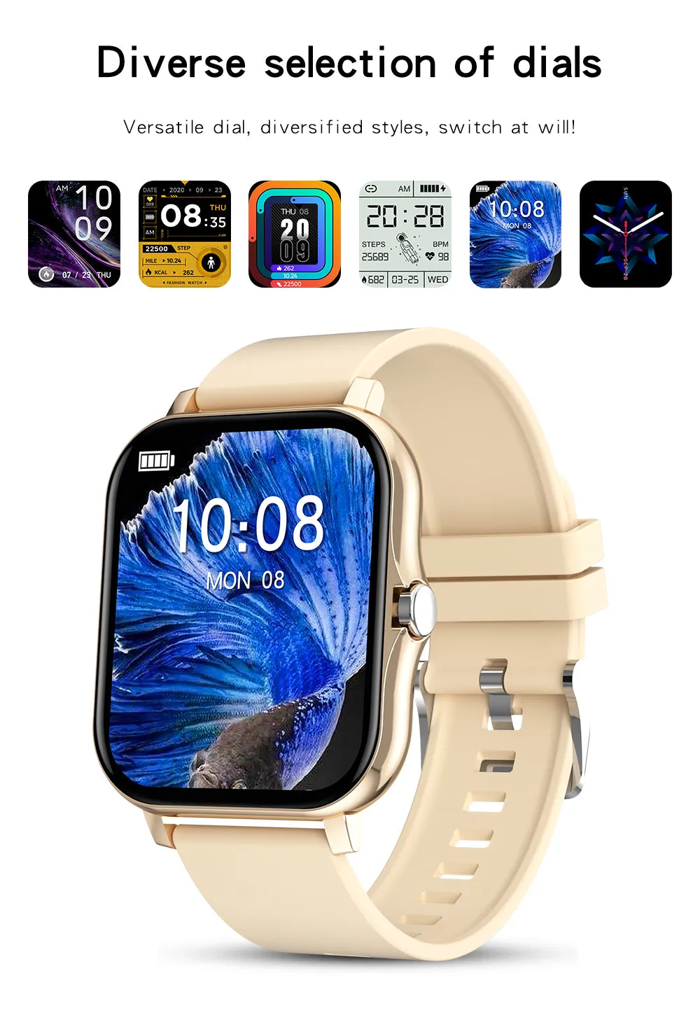 Y13S Sports Smartwatch with Metal Designer Strap (Music Player, Intelligent Voice, Make and Receive Calls)