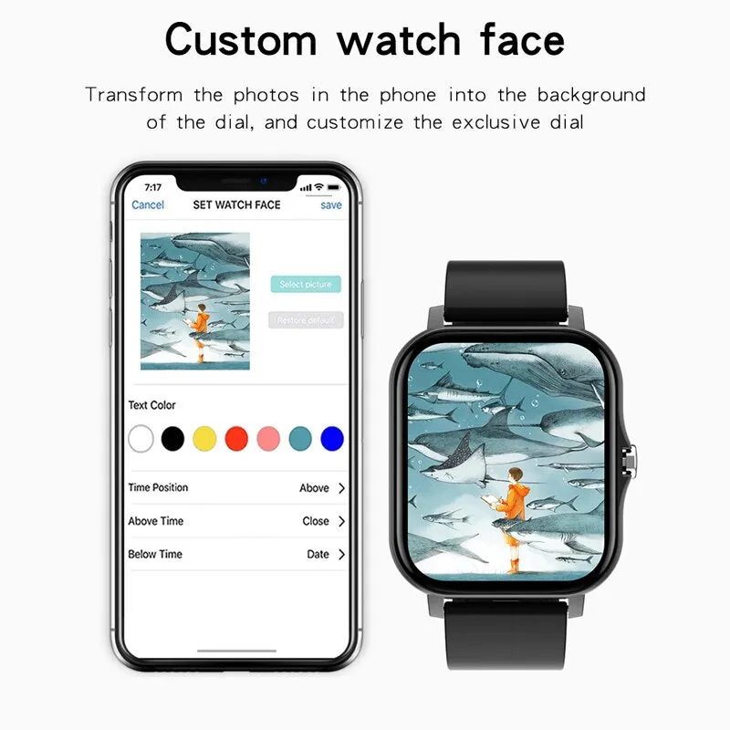 Y13S Sports Smartwatch with Metal Designer Strap (Music Player, Intelligent Voice, Make and Receive Calls)