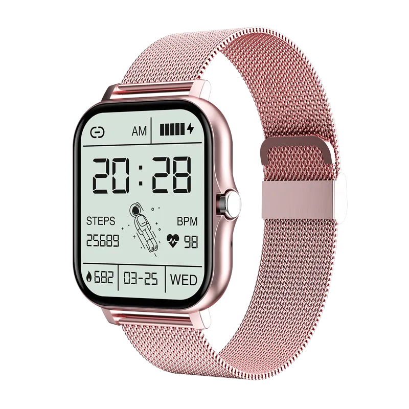 Y13S Sports Smartwatch with Metal Designer Strap (Music Player, Intelligent Voice, Make and Receive Calls)