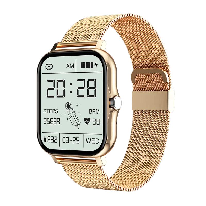 Y13S Sports Smartwatch with Metal Designer Strap (Music Player, Intelligent Voice, Make and Receive Calls)