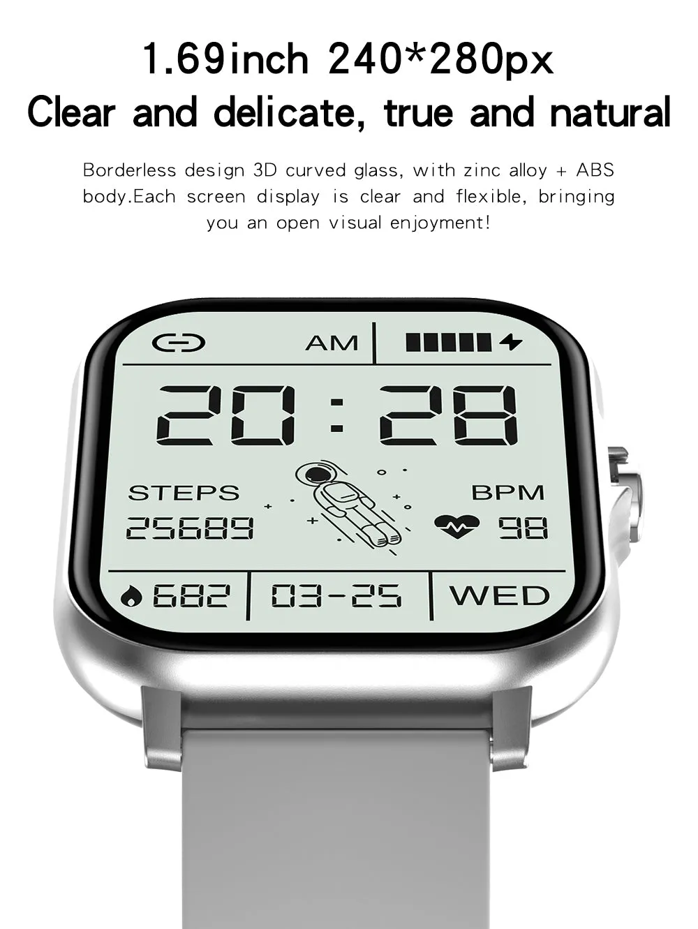 Y13S Sports Smartwatch with Metal Designer Strap (Music Player, Intelligent Voice, Make and Receive Calls)