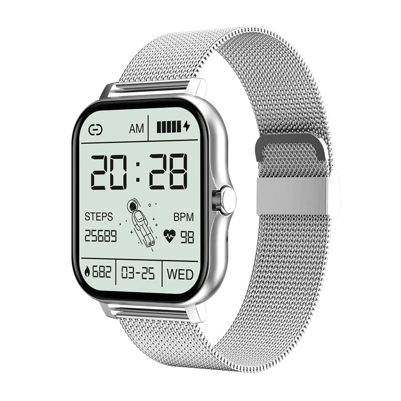 Y13S Sports Smartwatch with Metal Designer Strap (Music Player, Intelligent Voice, Make and Receive Calls)