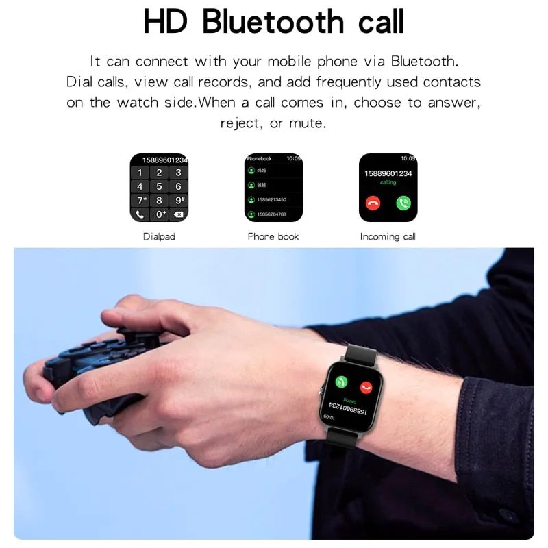 Y13S Sports Smartwatch with Metal Designer Strap (Music Player, Intelligent Voice, Make and Receive Calls)