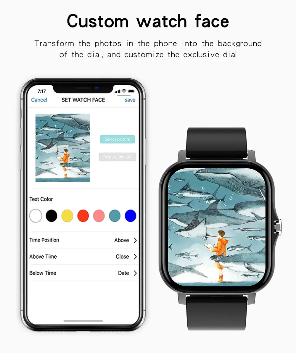 Y13S Sports Smartwatch with Metal Designer Strap (Music Player, Intelligent Voice, Make and Receive Calls)