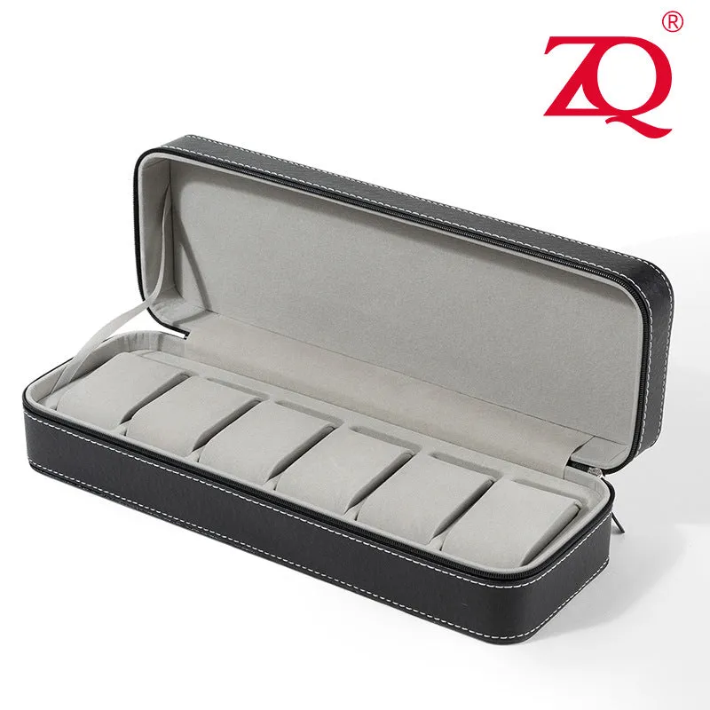 Zippered Watch Box for Travel and Storage